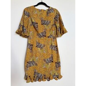 Rhode Resort Hailey Mini Dress Zebra Animal Print XS